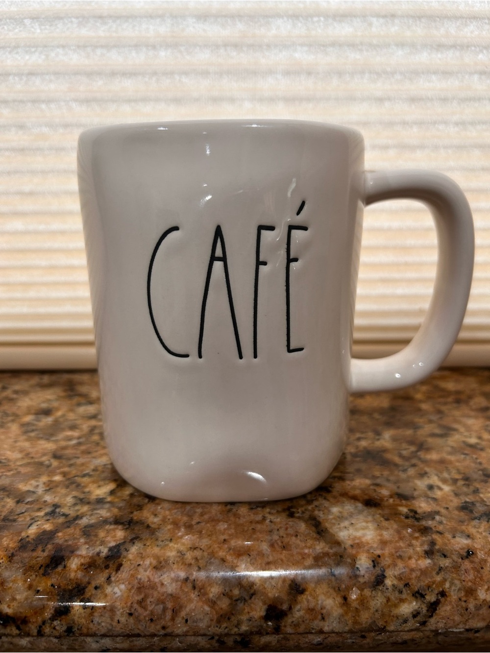Rae Dunn by Magenta CAFE’ White Ceramic Coffee Mug - Classic White